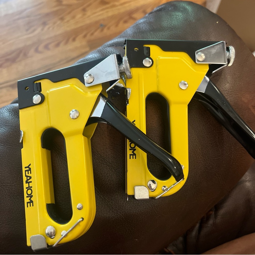 Yellow Heavy-Duty Staple Gun Set